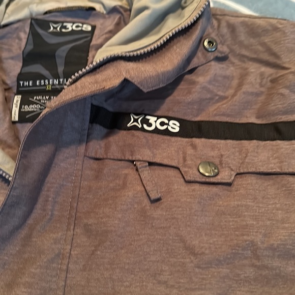 3CS Essentials Ski Jacket (L) + Pants (XL) - Grey Men's - Picture 5 of 9